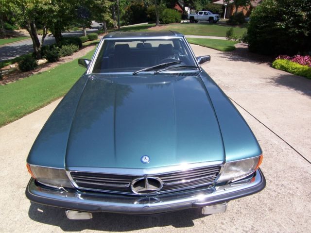 1984 Teal Mercedes-Benz SL-Class Convertible