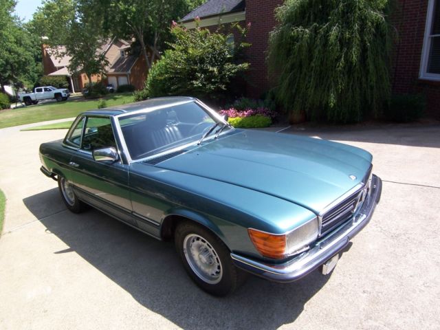1984 Teal Mercedes-Benz SL-Class Convertible