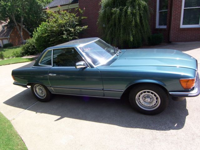 1984 Teal Mercedes-Benz SL-Class Convertible