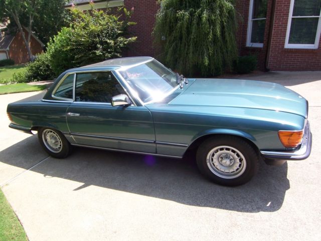 1984 Teal Mercedes-Benz SL-Class Convertible