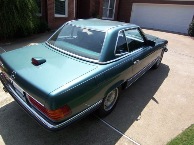1984 Teal Mercedes-Benz SL-Class Convertible