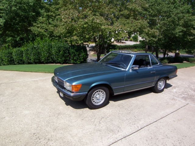 1984 Teal Mercedes-Benz SL-Class Convertible