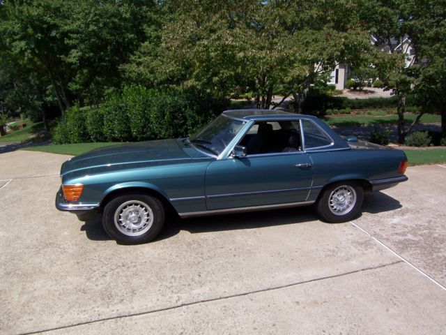 1984 Teal Mercedes-Benz SL-Class Convertible