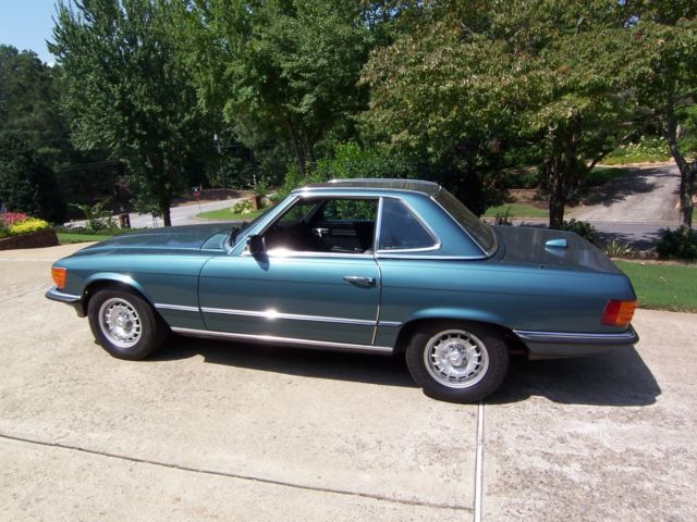 1984 Teal Mercedes-Benz SL-Class Convertible
