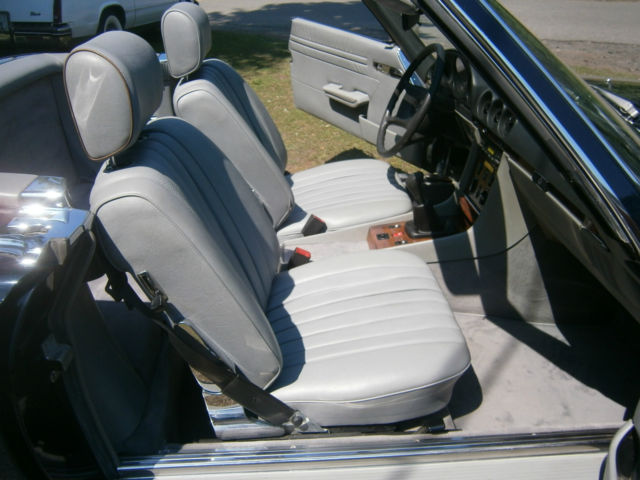 1984 Blue Mercedes-Benz 200-Series Convertible