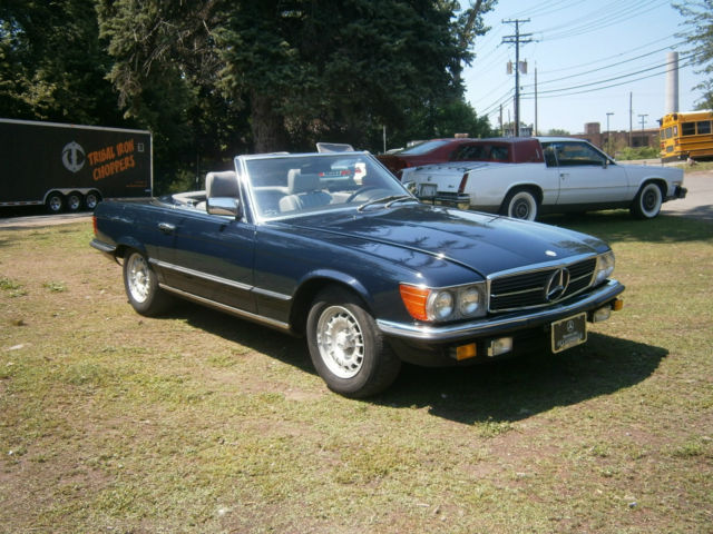 1984 Blue Mercedes-Benz 200-Series Convertible