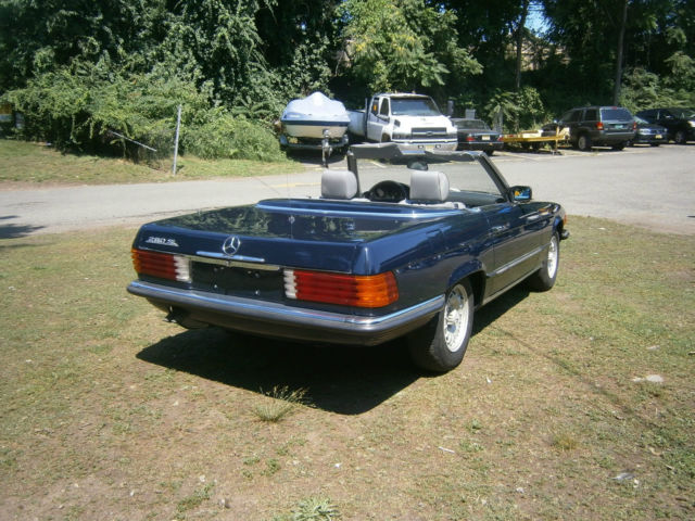 1984 Blue Mercedes-Benz 200-Series Convertible