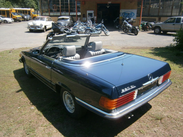 1984 Blue Mercedes-Benz 200-Series Convertible