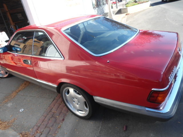 1984 Red Mercedes-Benz 500-Series Coupe