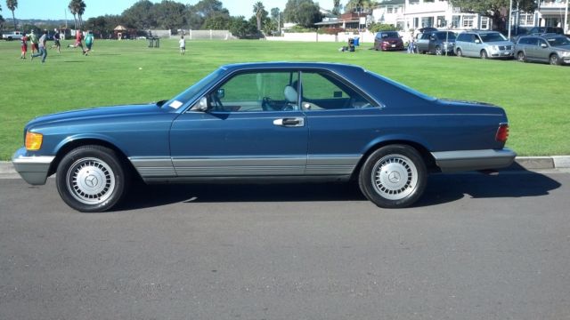 1984 Blue Mercedes-Benz 500-Series Coupe