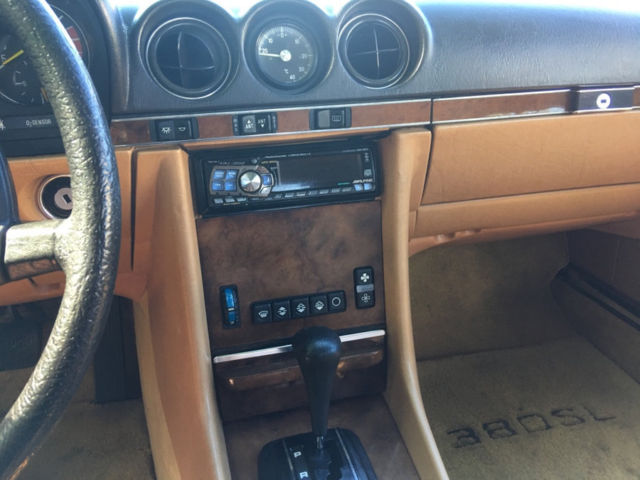 1984 tan Mercedes-Benz SL-Class Convertible