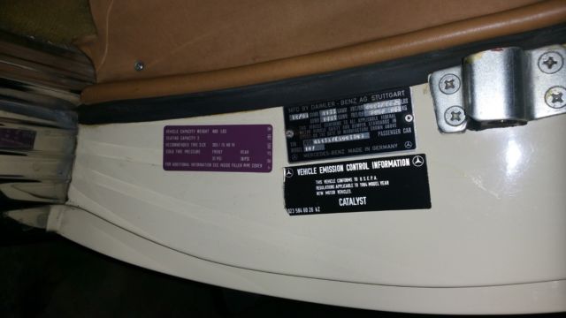 1984 Tan Mercedes-Benz SL-Class Convertible