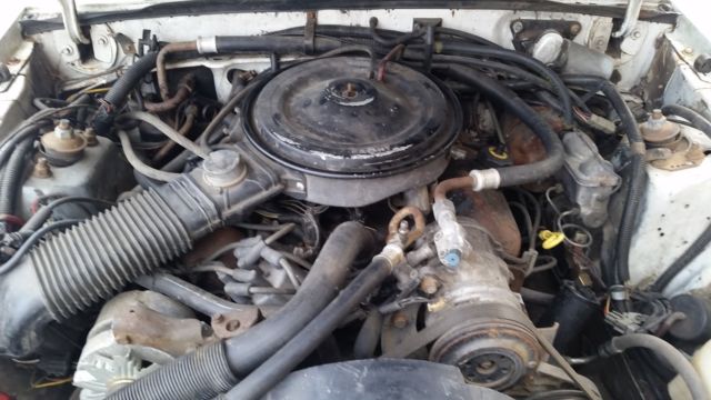 1984 White Ford Mustang Convertible