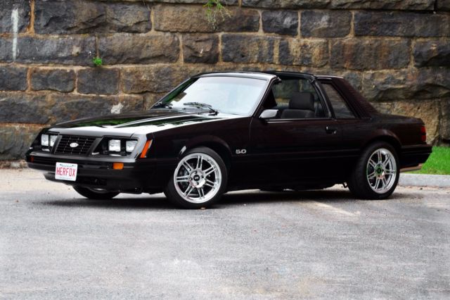1984 Black Ford Mustang