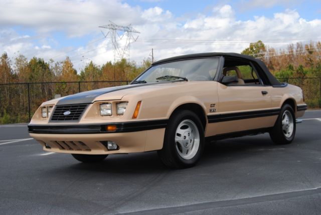 1984 Light Desert Tan Ford Mustang Convertible