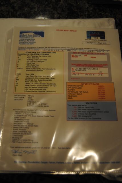 1984 Light Desert Tan Ford Mustang Convertible