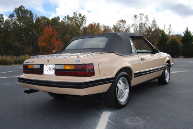 1984 Light Desert Tan Ford Mustang Convertible