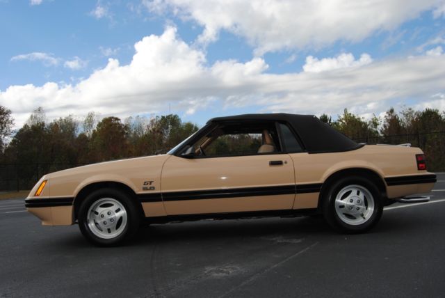 1984 Light Desert Tan Ford Mustang Convertible