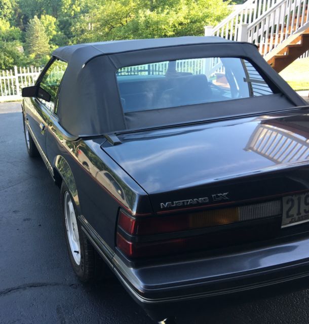 1984 Gray Ford Mustang Convertible