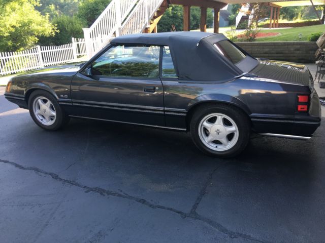 1984 Gray Ford Mustang Convertible