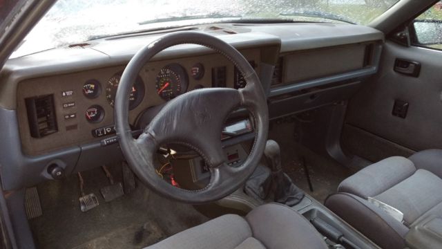 1984 Maroon Ford Mustang