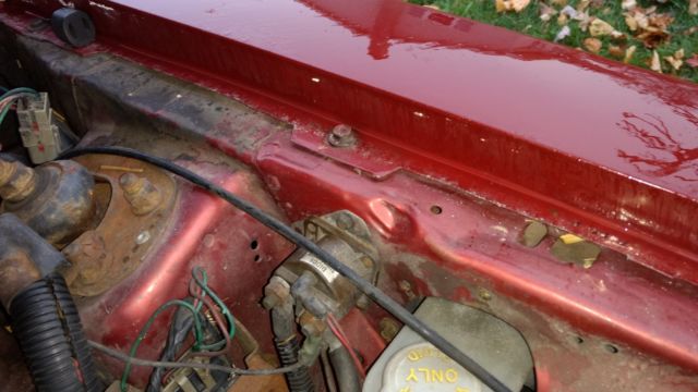 1984 Maroon Ford Mustang