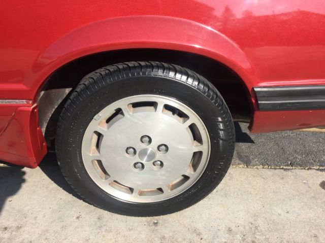 1984 Red Ford Mustang Hatchback
