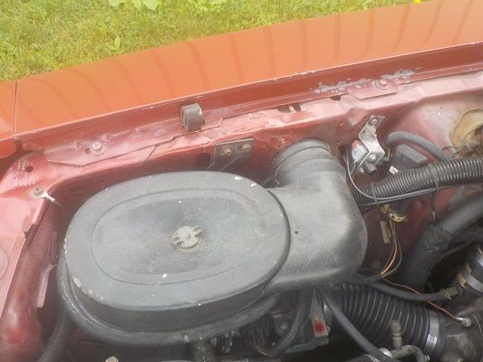 1984 Medium Canyon Red Ford Mustang Hatchback