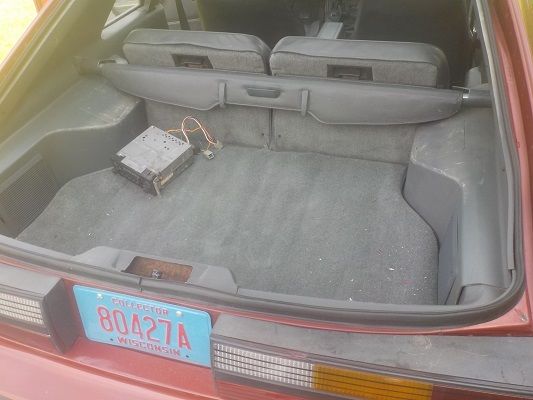 1984 Medium Canyon Red Ford Mustang Hatchback