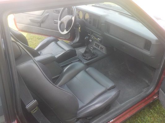 1984 Medium Canyon Red Ford Mustang Hatchback