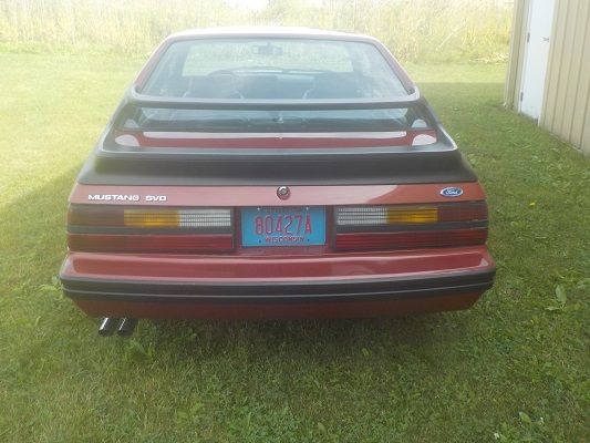 1984 Medium Canyon Red Ford Mustang Hatchback