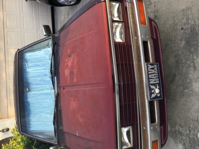 1984 Burgundy Nissan Other Pickups Extended Cab Pickup