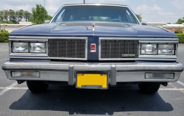 1984 Blue Oldsmobile Custom Cruiser Wagon