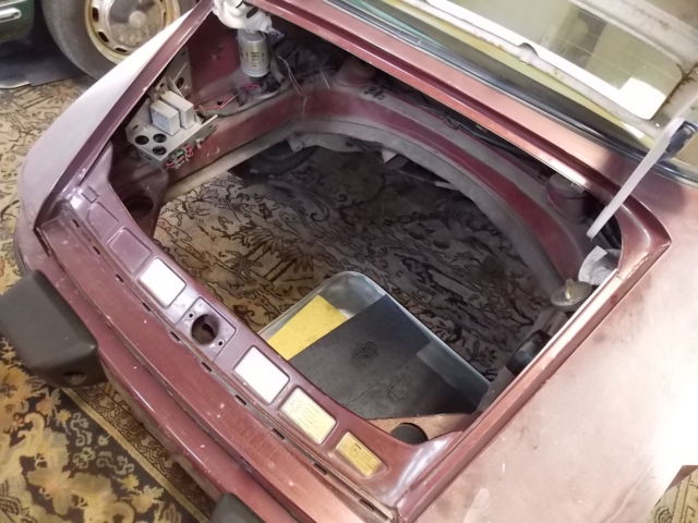 1984 ruby red metalic Porsche 911 2 door Targa convertible