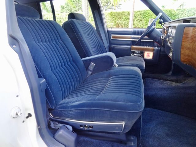 1984 White Cadillac DeVille Sedan