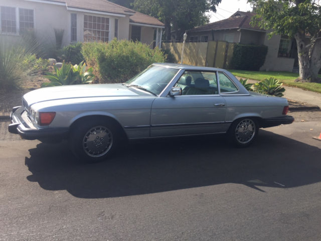 1984 silver blue Mercedes-Benz 300-Series Convertible