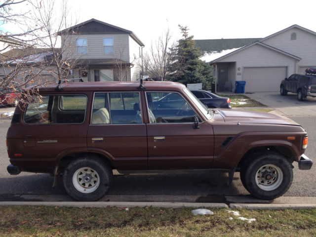 1984 Burgundy Toyota Land Cruiser Wagon
