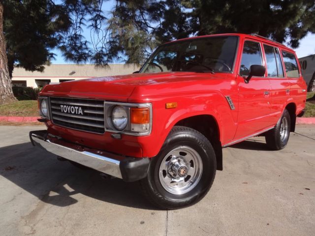 1984 RED Toyota Land Cruiser SUV