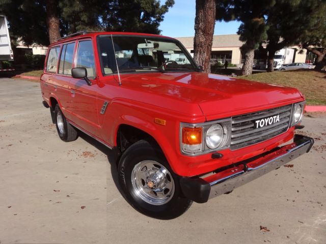 1984 RED Toyota Land Cruiser SUV