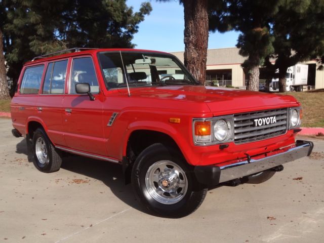 1984 RED Toyota Land Cruiser SUV