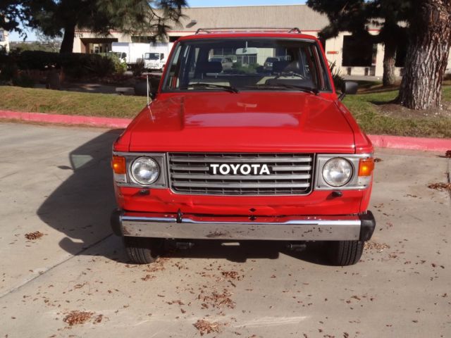 1984 RED Toyota Land Cruiser SUV