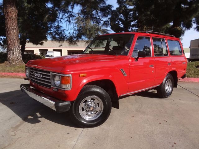1984 RED Toyota Land Cruiser SUV