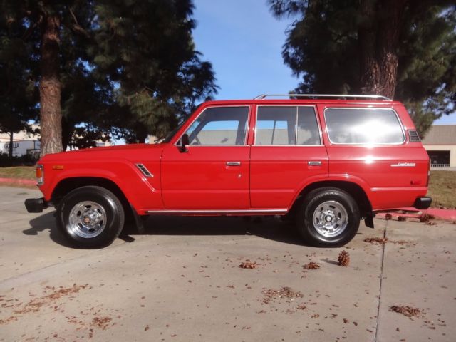 1984 RED Toyota Land Cruiser SUV