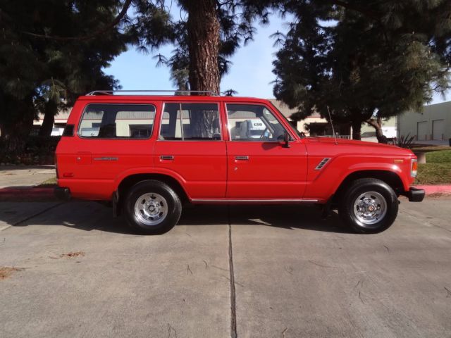 1984 RED Toyota Land Cruiser SUV