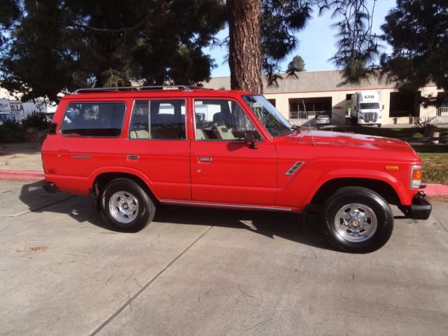 1984 RED Toyota Land Cruiser SUV