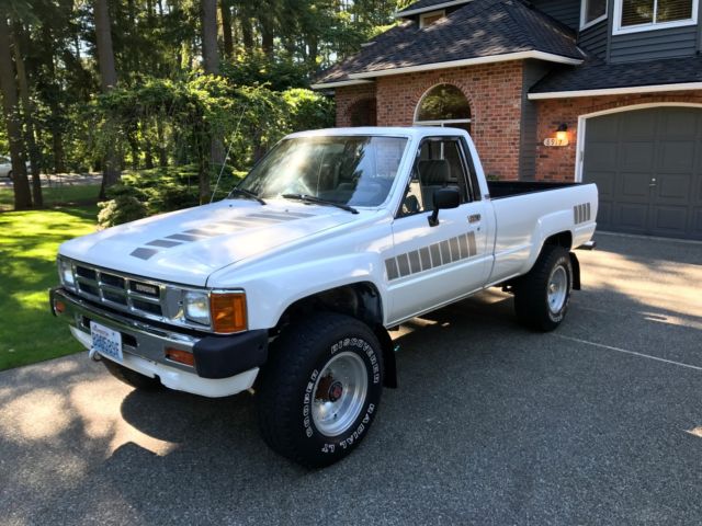 1984 White Toyota Tacoma Standard Cab Pickup