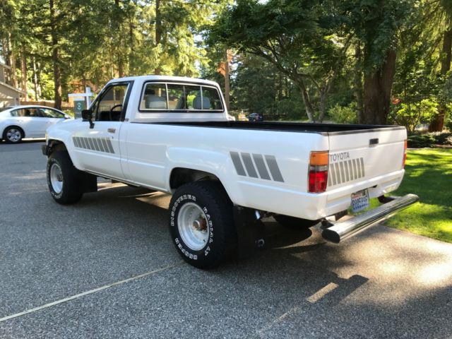 1984 White Toyota Tacoma Standard Cab Pickup