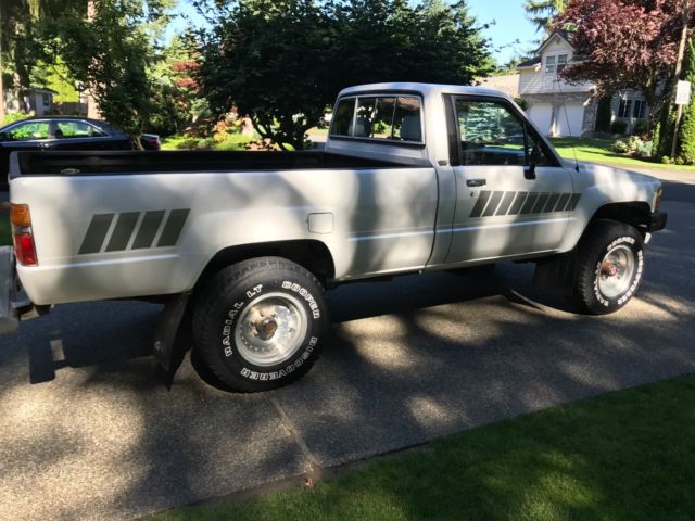 1984 White Toyota Tacoma Standard Cab Pickup