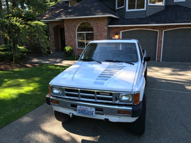 1984 White Toyota Tacoma Standard Cab Pickup