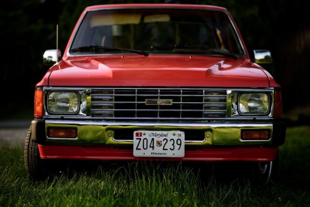 1984 Orange Toyota Pickup Cab & Chassis